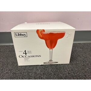 Libbey set of 4 new margarita glasses